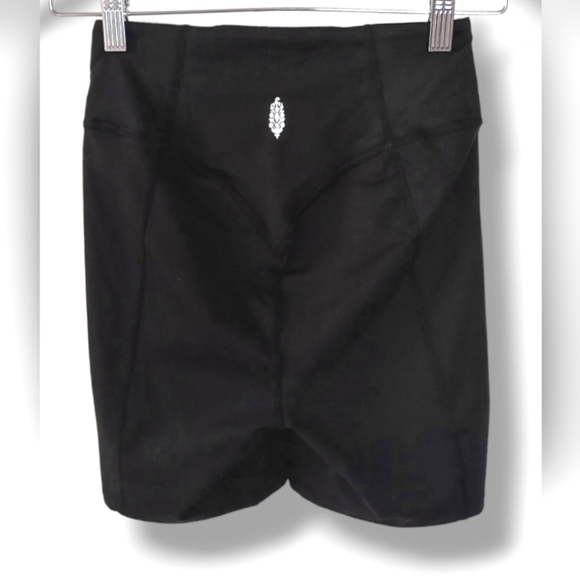 NWOT Free People Line Call Bike Shorts in Black - Picture 7 of 10